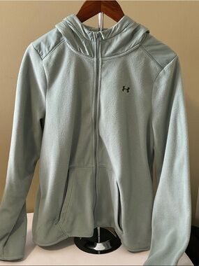 Under Armour Pale Green Full-Zip Hooded Jacket